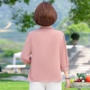 New summer fashion for moms in 2024, new women's chiffon three-quarter sleeve T-shirt and mini shirt for middle-aged and elderly women Application Scenario
